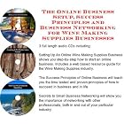 The Online Business Setup, Success Principles, Business Networking for Wine Making... by Wine Making