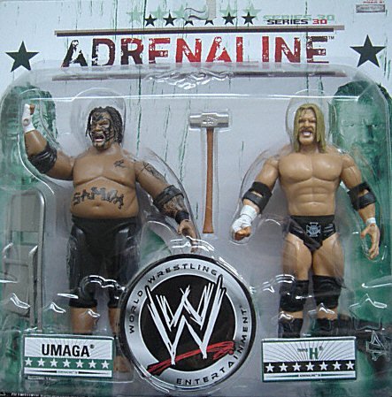 Childrens Toyshop  Toys : WWE JAKKS ADRENALINE 30 UMAGA & TRIPLE H