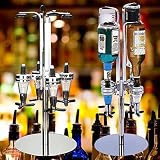 私の家族4 ヘッド ステンレス鋼バー バトラー ロータリー ワイン ジュース カクテル ディスペンサー ホルダー