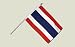 Drapeau Thaïlande sur hampe - 30 x 45 cm