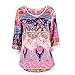 Weixinbuy Women Seven Point Hubble-bubble Sleeves Shirt Splicing Coat