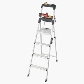 Buy Cosco 20-61AABL Signature Series Premium Aluminum Type T1A Step Ladder, 6-Foot by Cosco now!