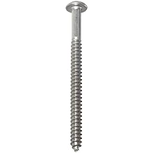 Plain 18-8 Stainless Steel Tamper Resistant Sheet Metal Screw, USA Made, Button Head, Tamper-Resistant Pin-In-Head Hex Drive