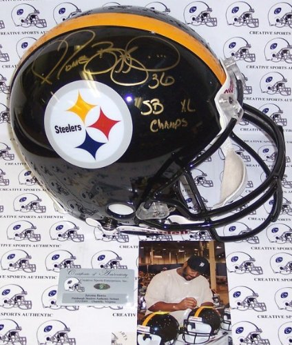Jerome Bettis Autographed/Hand Signed Pittsburgh Steelers Authentic Full Size Proline Football Helme