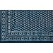 Flat Bed Sheet with Block Print on Cotton Twin Size