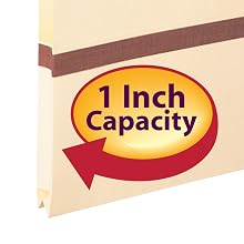 Smead Pocket, Letter, 2/5 Cut Tab, 1-Inch Expansion, Manila, 50 per Box (75487)