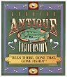 Genuine Antique Fisherman Porcelain Refrigerator Magnet