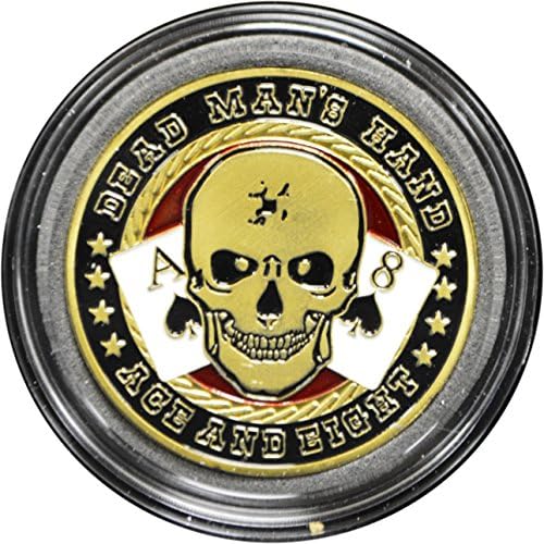 MRC Poker Hand Painted Poker Card Guard Protector - Dead Man's Hand