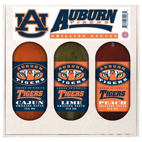 Auburn Tigers NCAA Grilling Gift Set by Hot Sauce Harry