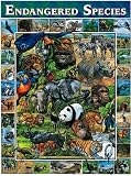 White Mountain Puzzles Endangered Species 1000 Piece Jigsaw Puzzle