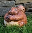 Evergreen 84889 Garden Portly, Squirrel, 6.5-Inches x 5.5-Inches [Lawn & Patio]
