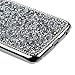 Galaxy S6 Case, ikasus Shiny Sparkle Bling Glitter Handcraft Crystal [Rhinestone Diamond] Hard PC Plated Full Cover Protective Case for Galaxy S6 G920 2015 Version,Diamond: Sliver