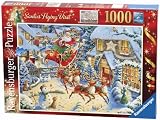 Ravensburger 2010 Christmas Puzzle Santas Flying Visit Puzzle (1000-Piece)