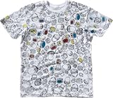 Etnies T-Shirt Maenner, weiss/fullprint, M