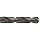 Cleveland 2490 High Speed Steel Taper Shank Drill Bit with Retaining Rings, Coolant Through, Black Oxide, Morse Taper Shank, 118 Degree Notched Point