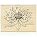 Penny Black Decorative Rubber Stamps, Water Lily