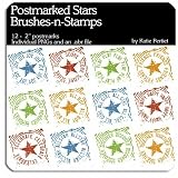 Photoshop Brushes - Postmarked Stars Brushes and Stamps