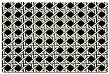Bungalow Flooring 23-by-36-Inch Fo Flor Floor Mat, A Royal Cane, Black