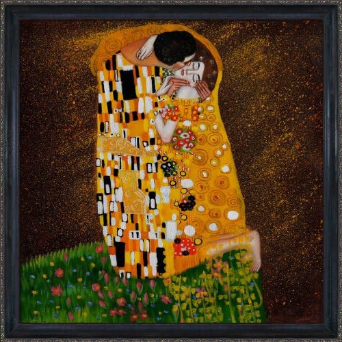 overstockArt The Kiss Full View Oil Painting by Klimt