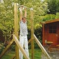 Reckstange f�r runde Pfosten ( � 10 cm)