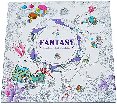Fasntasy Wonderland Alive Treasure Hunt Adult Coloring Book Color Me 96 Pages