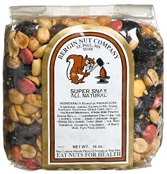 Bergin Nut Company Super Snax, 16-Ounce Bags (Pack of 4)