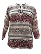 Cotton Blouse Multi Color Printed Short Kurta for Womens L