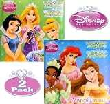 Disney Princess Bath Book Set (Rapunzel, Belle, Cinderella, Tiana, Ariel)
