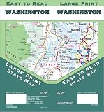 Washington Large Print State Map