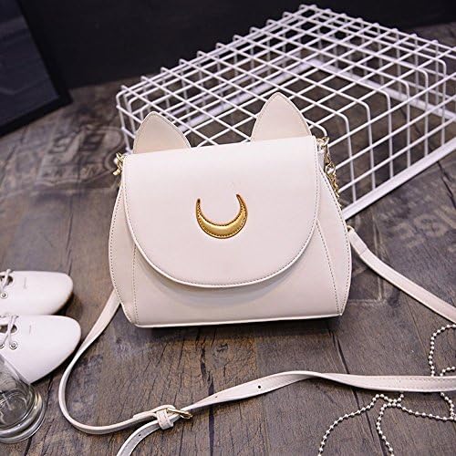 CollTIE Cosplay Sailor Moon 20th Tsukino Usagi PU Leather Women Handbag Shoulder Bag White
