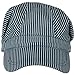 Conductor's Cap-Blue White Railroad Train Engineer Hat