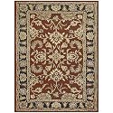 Feizy Tyndale Red & Navy Hand-Tufted Wool Rug
