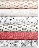 INC International Concepts 300T Modal Bloom Printed White/Black King Sheet Set