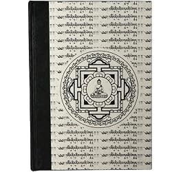 Handmade Buddha Mandala Journal Cream