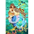 Mermaid Family Canvas Wall Art - 21x33"