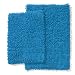 Ruia Home 2-Piece Chenille Shaggy Bath Rug Set, Blue