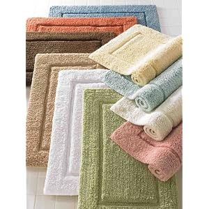 CassaDecor Long Staple Turkish Cotton Bath Rugs - Elegan