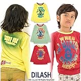 (ディラッシュ) DILASH春'16/スプレー風プリント長袖Ｔシャツ 120 イエロー