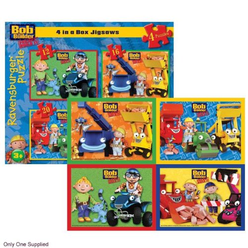 Childrens Toyshop  Toys : Bob The Builder - 4 Puzzles in a Box