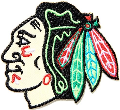 CHICAGO BLACKHAWKS HOCKEY NHL Logo Sign Patch Iron Applique Embroidered Sew Gift BY SURAPAN