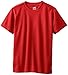 Soffe boys Peformancy Short Sleeve Tee, Red, Medium