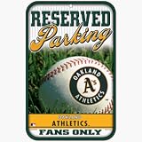 Oakland Athletics A's Baseball Style Reserved Parking Sign