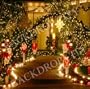 10x20 Christmas Lights Computer Printed Background Backdrop FREE SHIPPING to lower 48 states