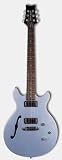 Stardust Series: Retro H Guitar Semi Hollowbody Guitar Ice Blue