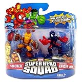 Marvel Superhero Squad Series 11 Mini 3 Inch Figure 2Pack Shocker & Shockproof SpiderMan