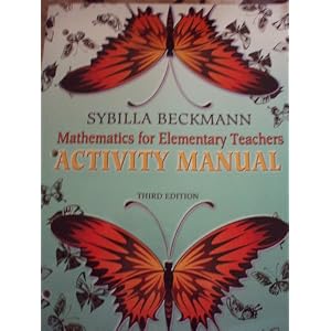 Activities Manual for Mathematics for Elementary Teachers
