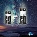 Upmall Camping Lantern,Solar Rechargeable LED Tent Light & Handheld Flashlight in the Bottom,Collapsible Portable Outdoor Survival Lamp Torch for Hiking Fishing Emergency (Black)