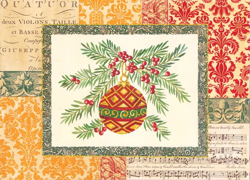 Winterberry Tapestry Ornament Deluxed Boxed Holiday Cards (Christmas Cards, Holiday Cards, Greeting Cards)