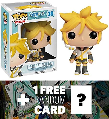 Kagamine Len: Funko POP! x Vocaloids Vinyl Figure + 1 FREE Official Hatsune Trading Card Bundle [38212]