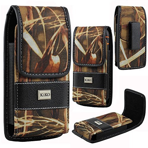 Samsung Galaxy Note 4, Note 3, Note 2 Camouflage Hunter Camo Design Magnetic Premium Deluxe PU Nylon Leather 360 Swivel Horizontal and Vertical Carrying Holster Belt Clip Loop Pouch Case Cover Fits Otterbox Defender Series and Lifeproof Cover on for Samsung Galaxy Note 4, Note 3, Note 2, Note 1, LG G4, LG G3, HTC One M9, HTC One M8